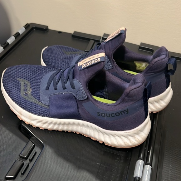 Saucony Stretch and Go shoes Navy Blue - Picture 2 of 8